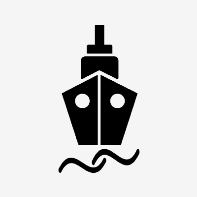 640x640 Ship Glyph Black Icon, Ship, Shipping, Container Png And Vector