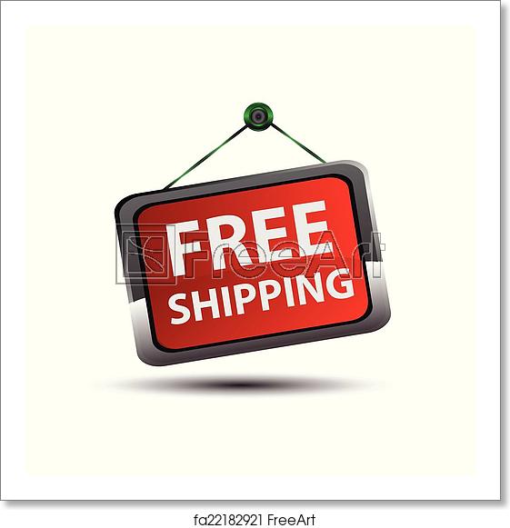 561x581 Free Art Print Of Free Shipping Icon Button Freeart