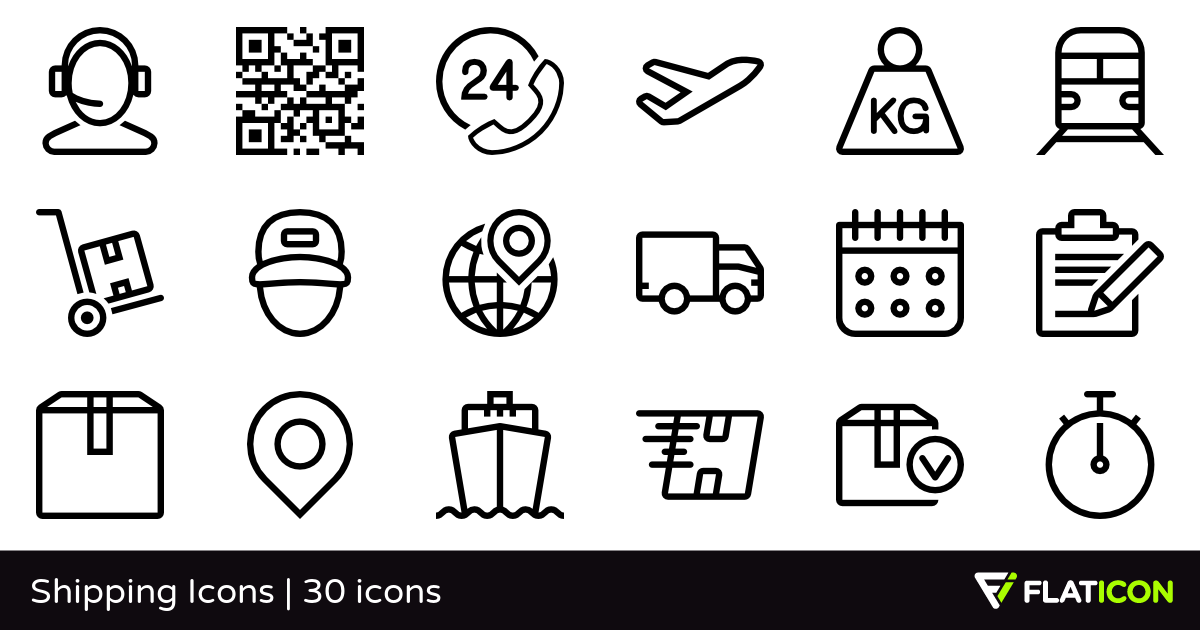 1200x630 Shipping Icons Free Icons