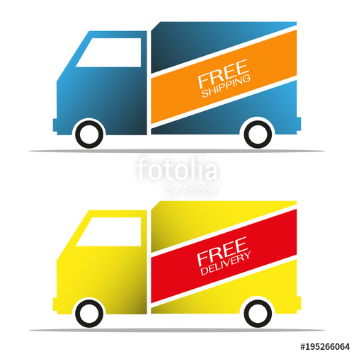 500x500 Free Delivery And Shipping Truck Icon Stock Image And Royalty
