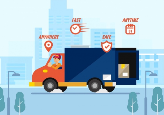 523x368 Ship Truck Icon Free Vector Download