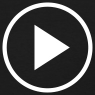 190x190 Fun Play Button Icon Women's T Shirt Spreadshirt