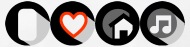 190x47 I Love House Music Button Icon Mens