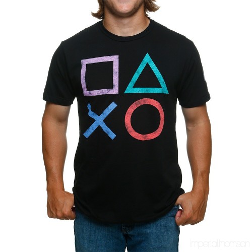500x500 Playstation Vintage Button Icons T Shirt Ppjnur