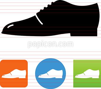 400x352 Vector Men's Dress Shoe Icon