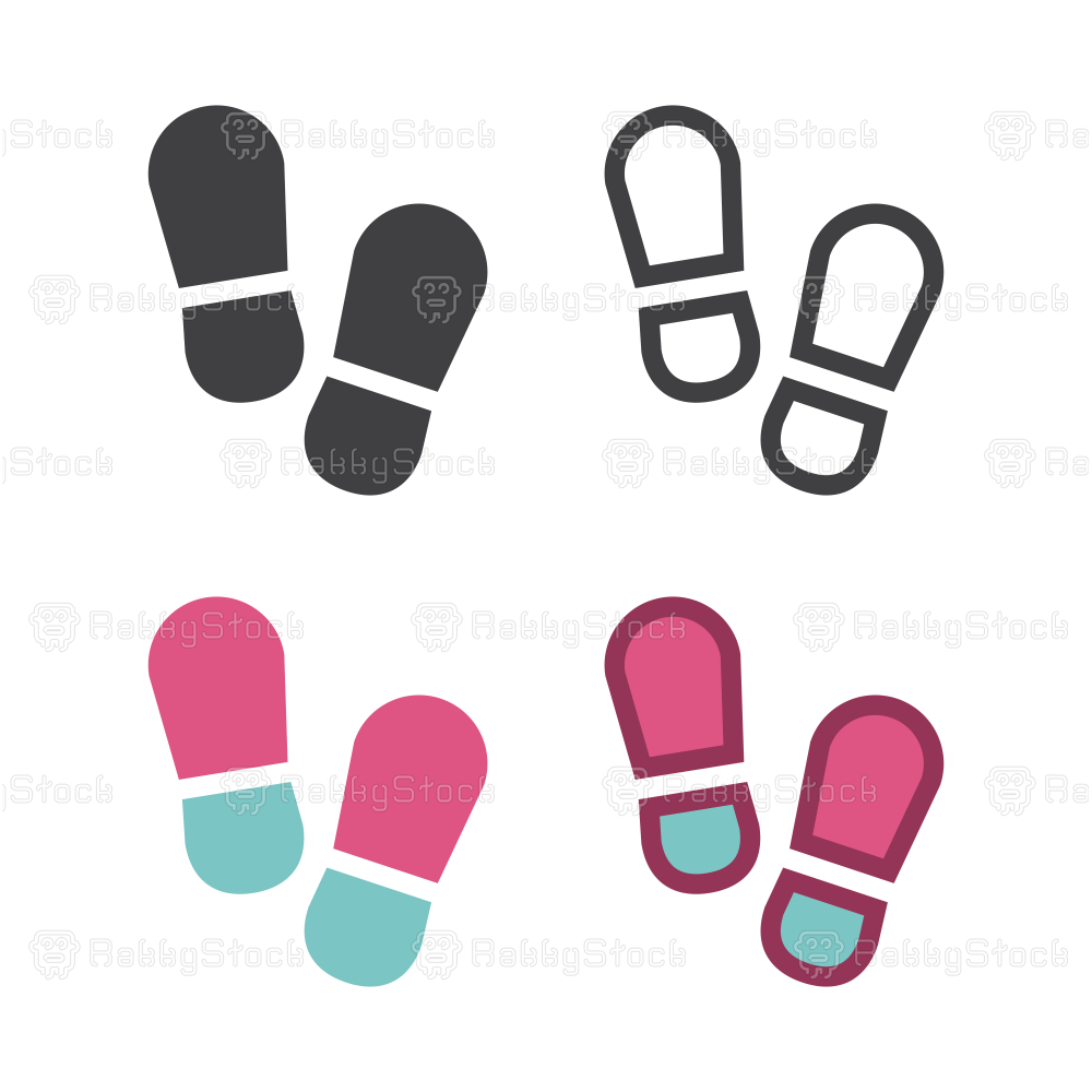 1000x1000 Shoe Print Icon Vector Rakkystock