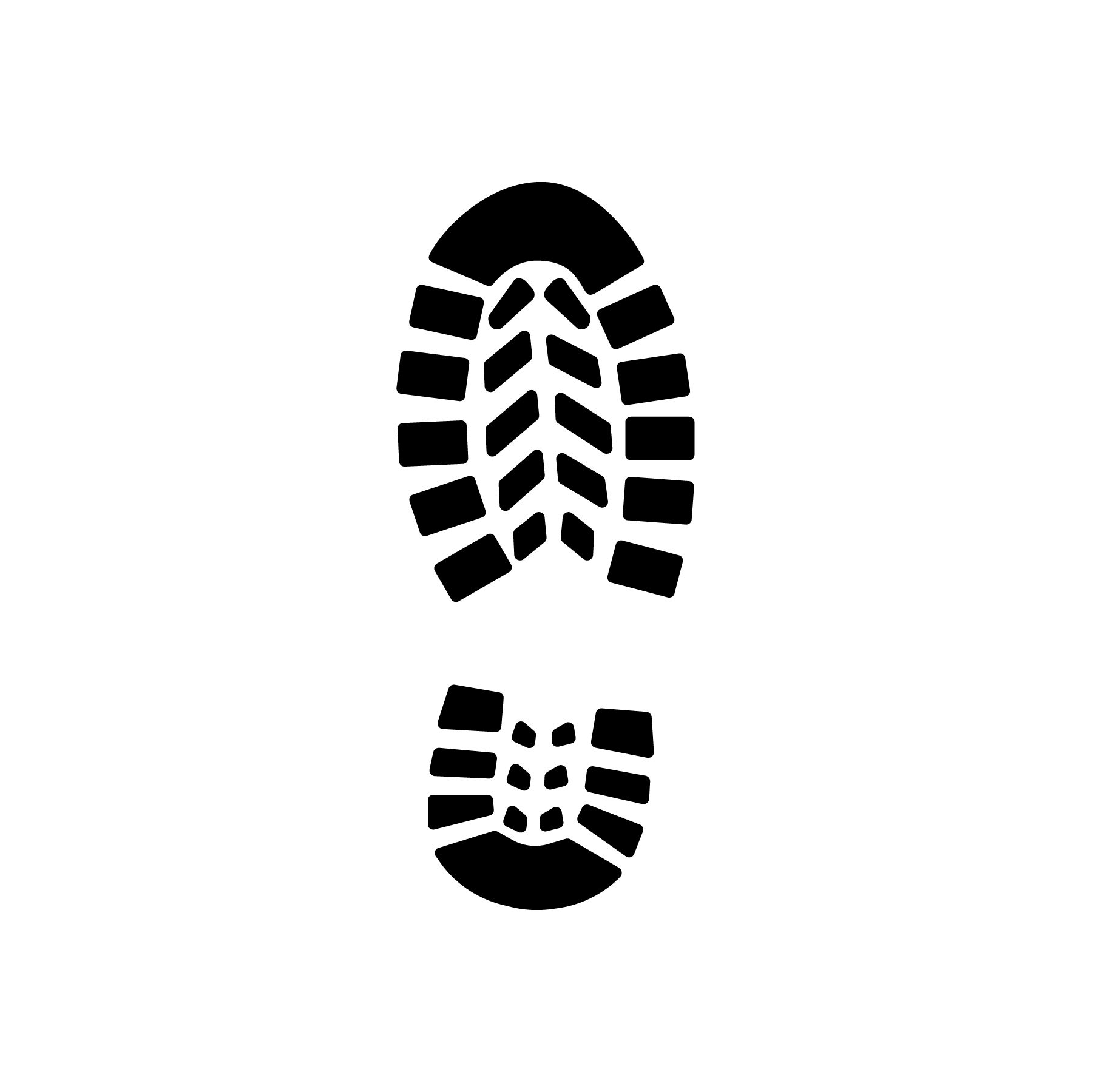 1801x1800 Shoe Print Icons