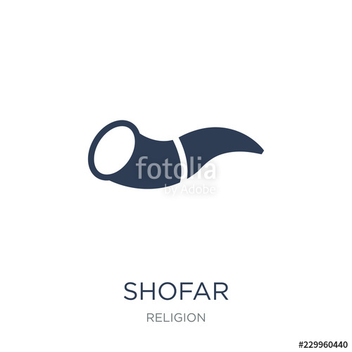 500x500 Shofar Icon Trendy Flat Vector Shofar Icon On White Background