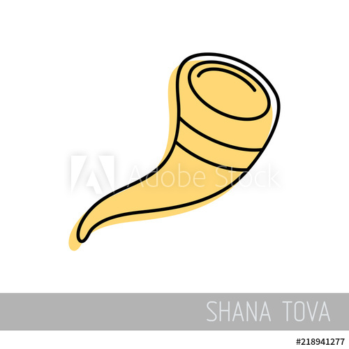 500x500 Shofar Rosh Hashanah Icon Shana Tova