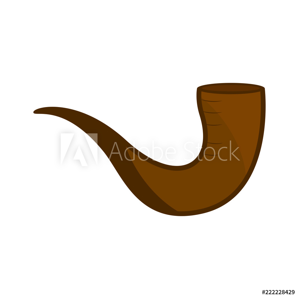 1000x1000 Photo Art Print Isolated Brown Shofar Icon Europosters