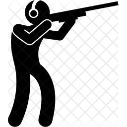 256x256 Shooting Game Icon Of Glyph Style