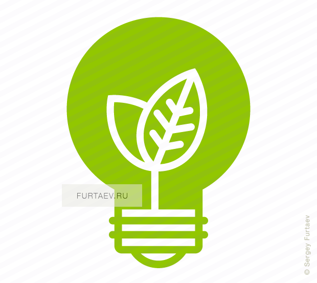 620x553 Ecology Light Bulb Vector Icon