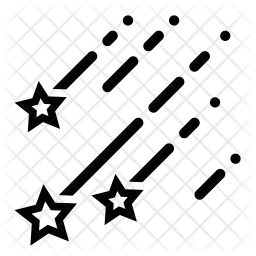 256x256 Shooting Star Icon Of Line Style