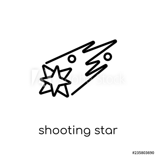 500x500 Shooting Star Icon From Astronomy Collection