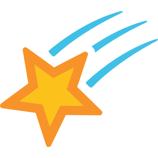 512x512 Cute Shooting Star Icons Png