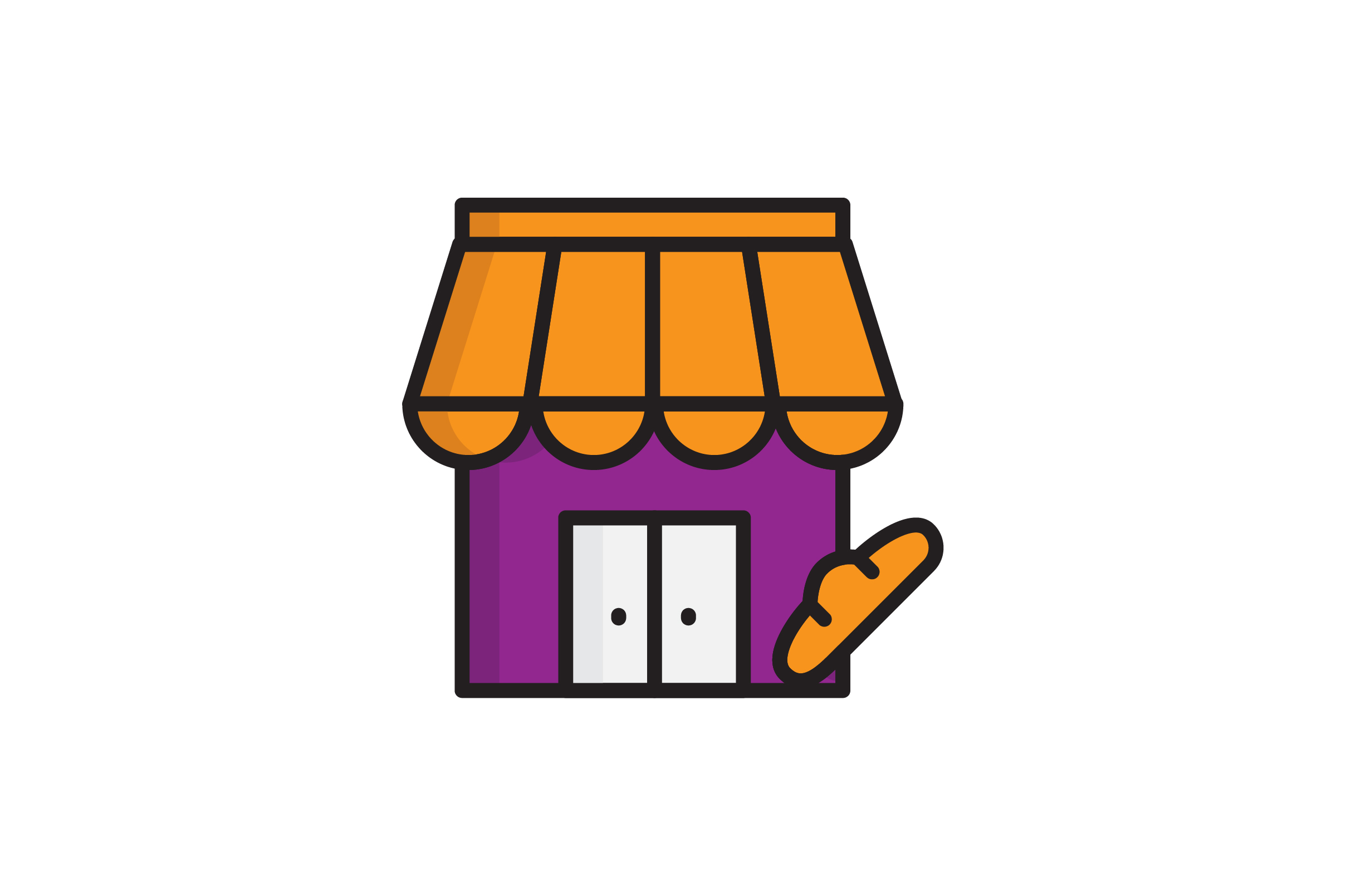 2417x1609 Bakery Shop Icon Graphic
