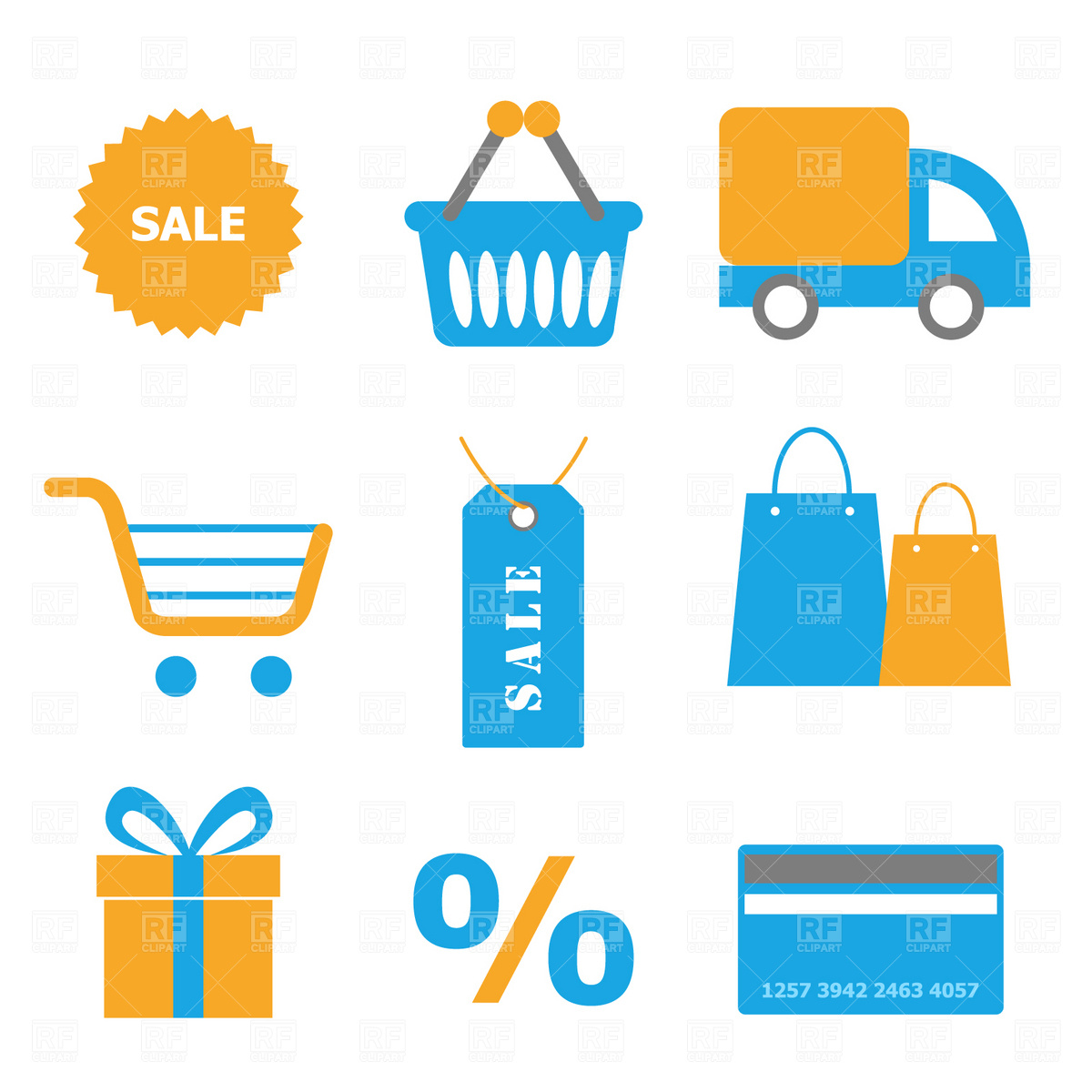 1200x1200 Shopping Icons Vector Image Of Business, Finance Prague