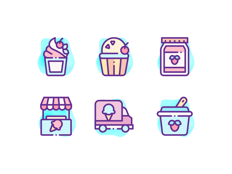 800x600 Ice Cream Shop Icons