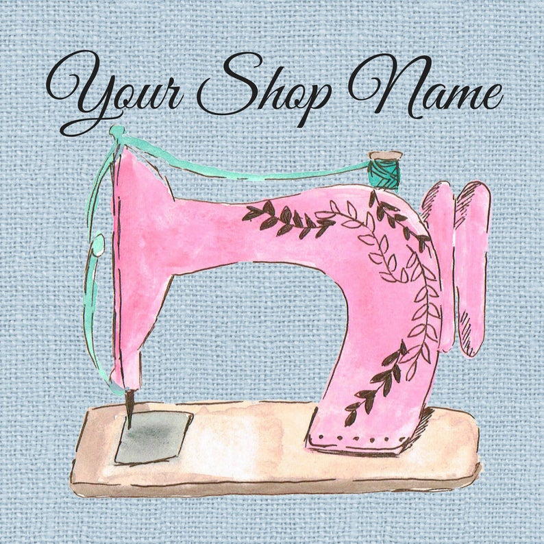 794x794 Etsy Shop Icon Premade Icon Sewing Machine Sewing Shop Etsy