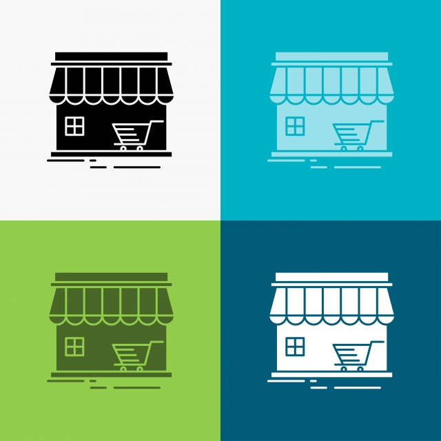 640x640 Shop,store,market,building,shopping Icon Over Various Backgr