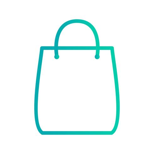 490x490 Shopping Bag Icon Vector Illustration