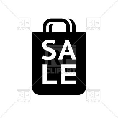 400x400 Shopping Bag Icon Sale Vector Image Of Icons And Emblems