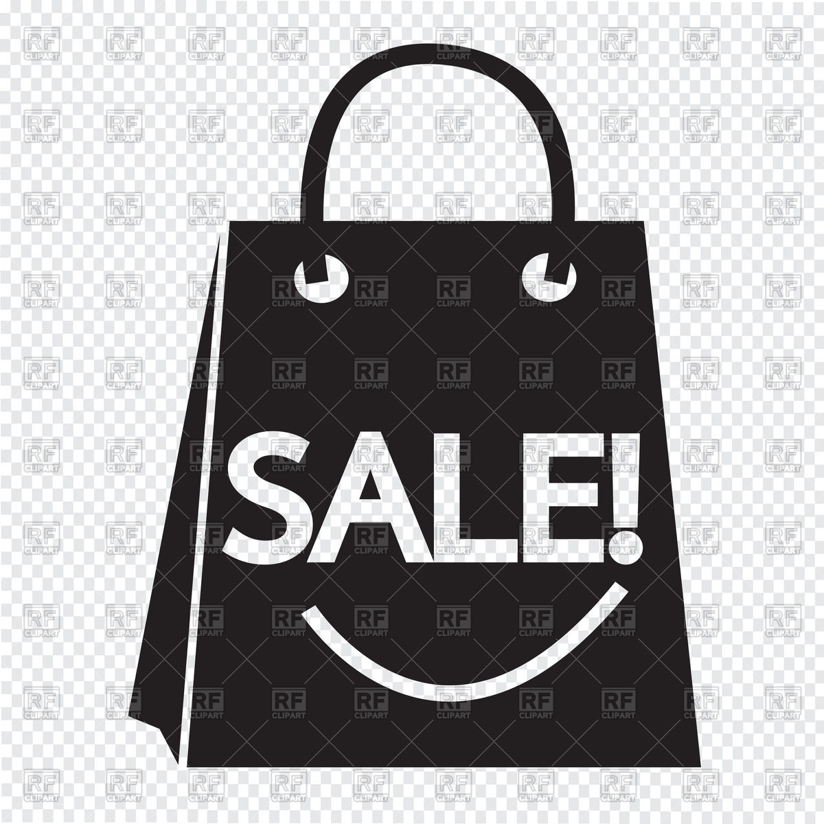 1200x1200 Sale Shopping Bag Icon Vector Image Of Objects Tumdee