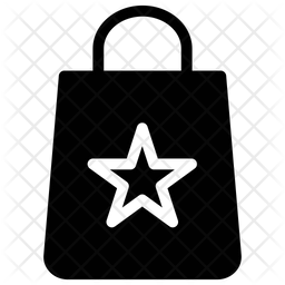 256x256 Shopping Bag Icon Of Glyph Style