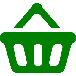 256x256 Green Shopping Basket Icon