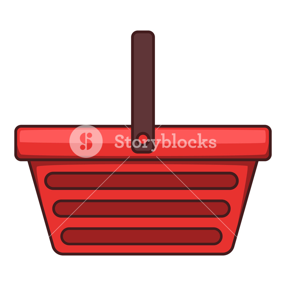 1000x1000 One Hand Shopping Basket Icon Cartoon Illustration Of One Hand