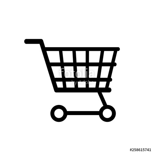 500x500 Shop Cart Icon, Buy Symbol Shopping Basket Icon Sign For Stock