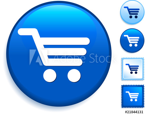 500x395 Shopping Car Icon On Internet Button