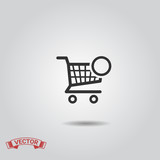 160x160 Shopping Cart Icon, Shopping Cart Icon Flat Design, Shopping Car