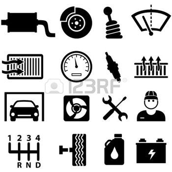 350x350 Auto Repair Shop Car Repair Shop And Mechanic Icon Set