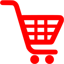256x256 Red Shopping Cart Icon