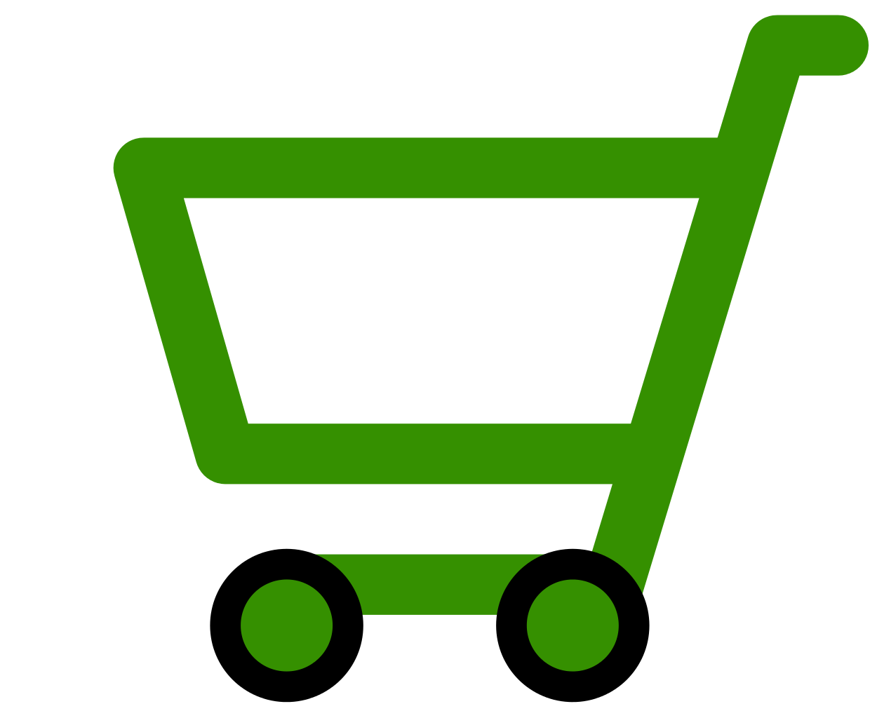 1250x1024 Green Shopping Cart Icon
