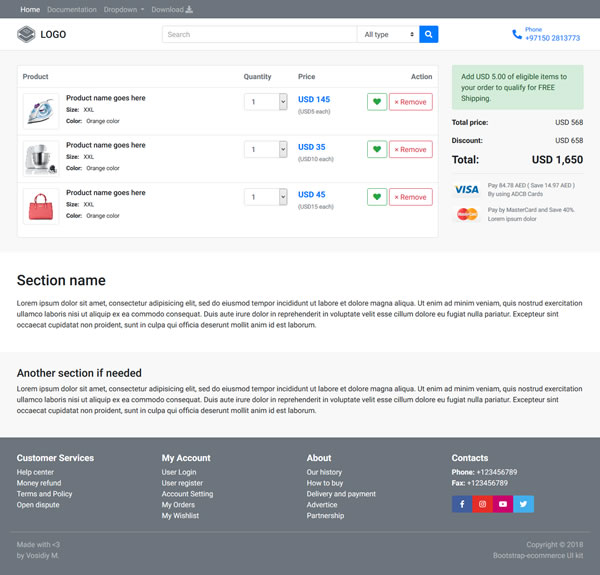 Shopping Cart Icon Bootstrap at Collection of