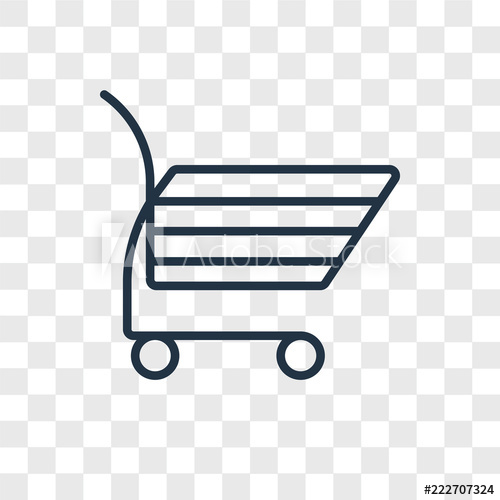 500x500 Shopping Cart Icons Isolated On Transparent Background Modern