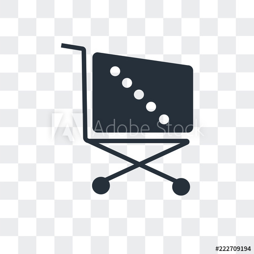 500x500 Supermarket Shopping Cart Icon Isolated On Transparent Background