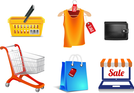 526x368 Red Background Shopping Icon Free Vector Download