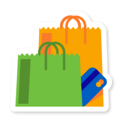 256x256 Shopping Icon Swarm App Sticker Iconset Sonya