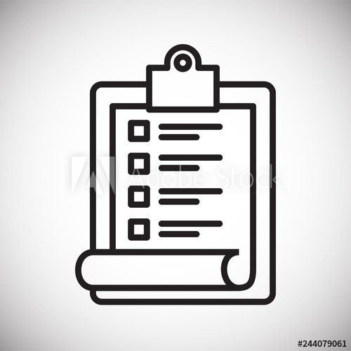 500x500 Online Shopping List Icon On White Background For Graphic And Web