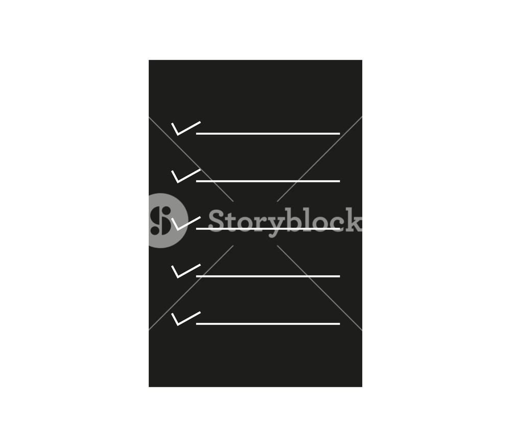 1000x875 Shopping List Icon On White Background Royalty Free Stock Image