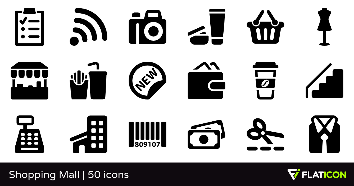 1200x630 Shopping Mall Free Icons