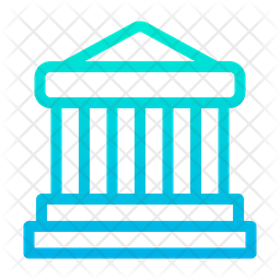 256x256 Shopping Mall Icon Of Gradient Style