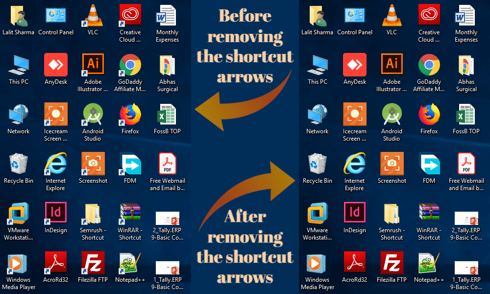 1000x600 How To Remove Shortcut Arrow From The Desktop Icons In Windows Os