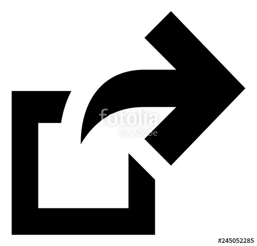 500x478 Shortcut Arrow Vector Icon Stock Image And Royalty Free