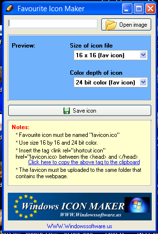 326x482 Windows Favourite Icon Maker