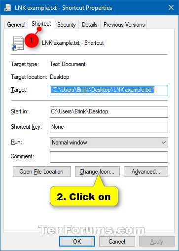 363x509 Change Icon Of Shortcut In Windows Tutorials