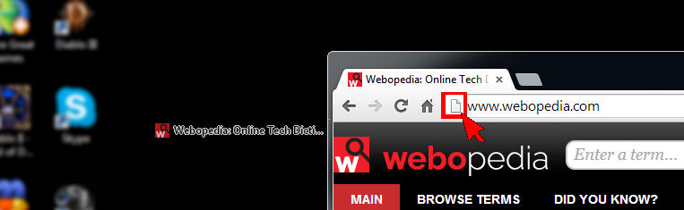 How To Create A Desktop Shortcut To A Website 763x235 How To Create A Desktop Shortcut To A Website